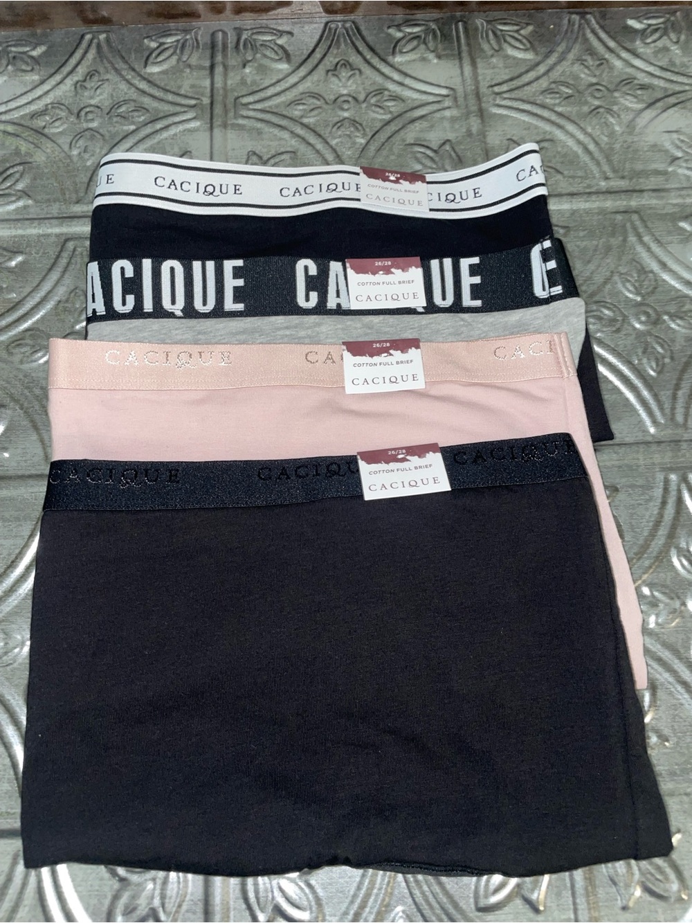 Cacique Cotton Full brief panties/underwear set